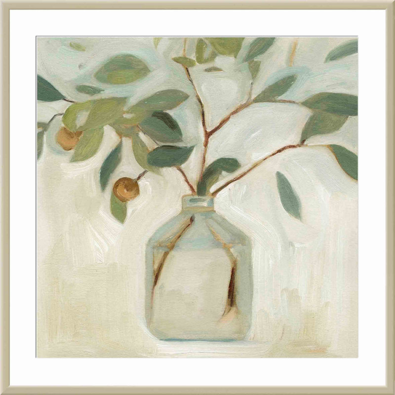 " Neutral Arrangement I " Painting Print, 24.09" H x 24.09" W x 1.1" D, German Silver