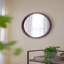 Miroir mural 20 "x 20" avec cadre en bois et finition noyer, miroir mural-1362837807