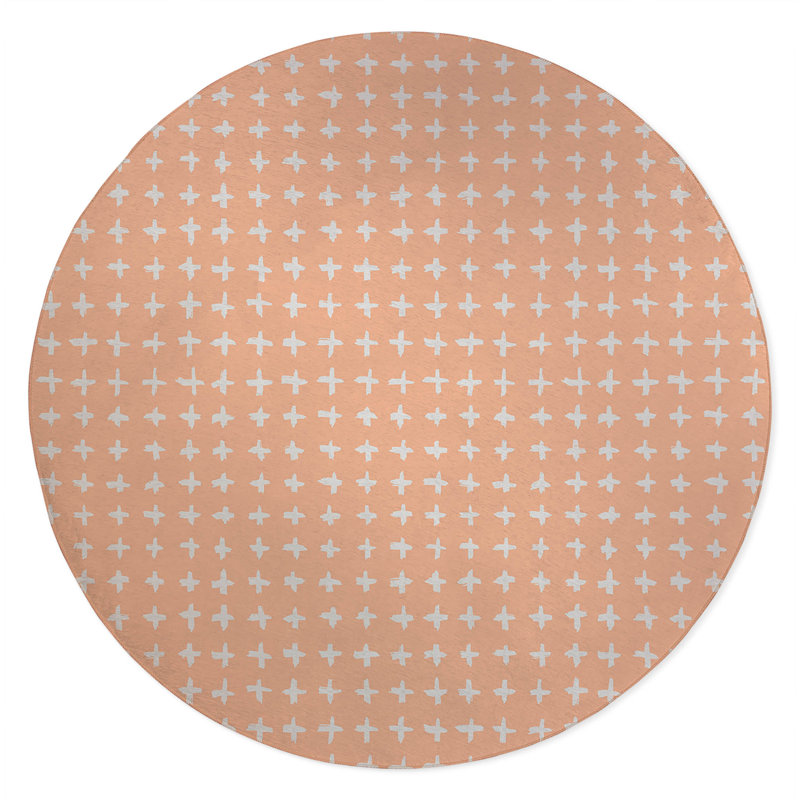 Check Activity Mat, Peach/Orange