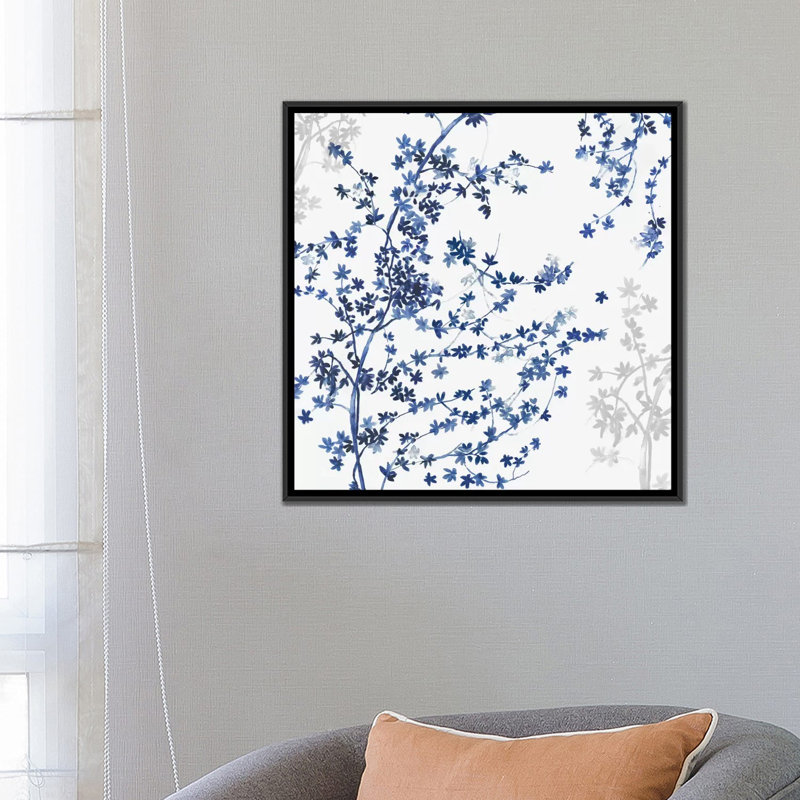 «Ivy», reproduction sur toile, H 26 po x l 26 po x P 1,5 po, Toile avec cadre noir, Pas de tapis