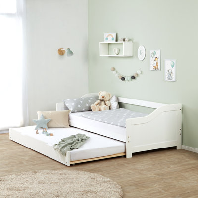 Brierfield European Single (90 X 200Cm) Solid Wood Bed with Trundle by Mack + Milo