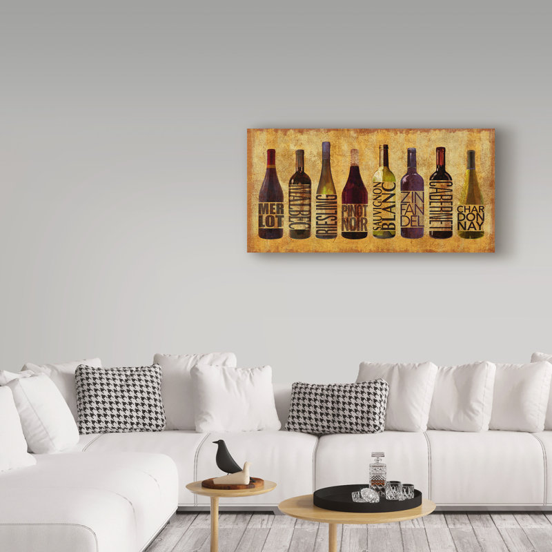 « all wineed », reproduction d’impression sur toile tendue, H 12 po x l 24 po x P 2 po