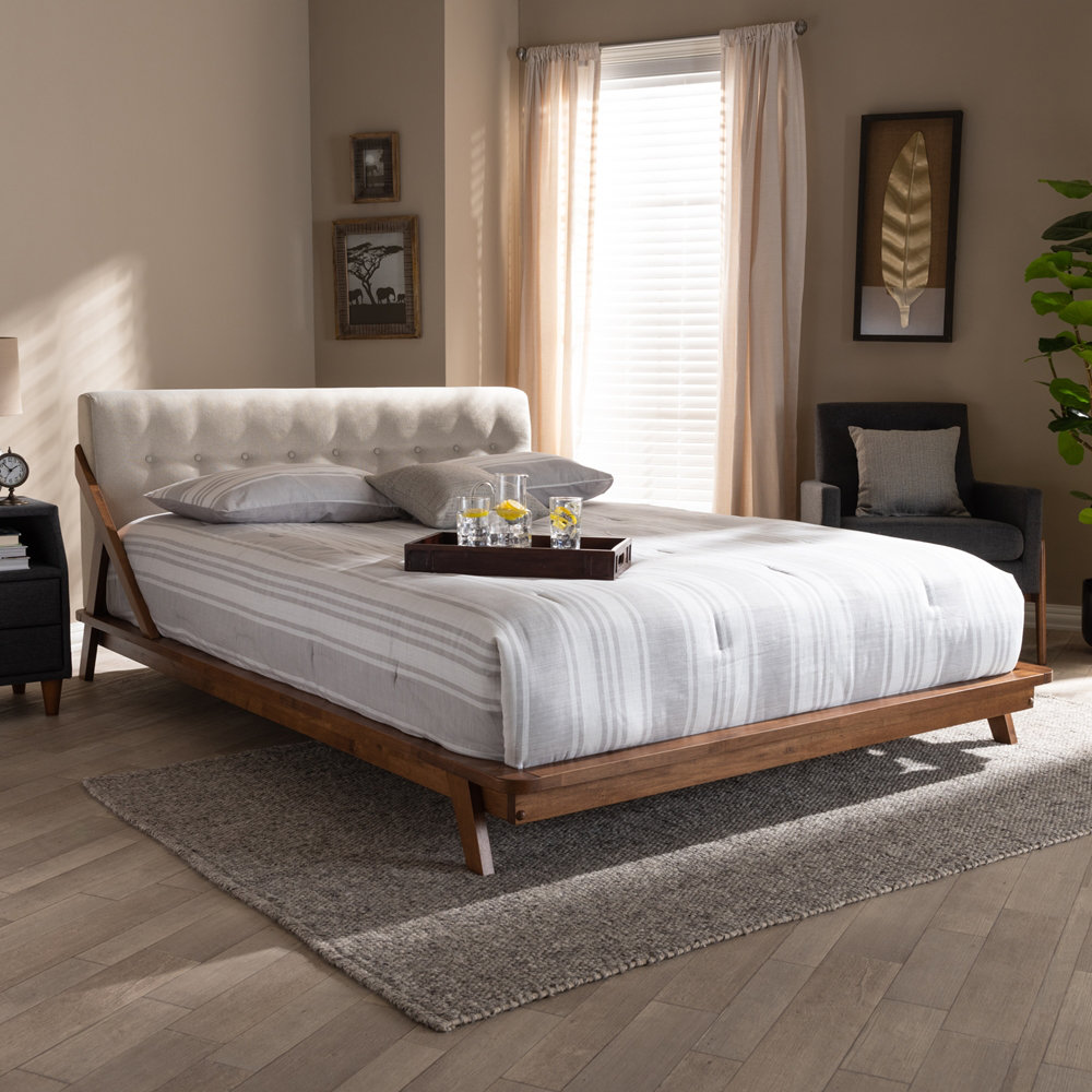 George Oliver Dawniel Tufted Low Profile Platform Bed & Reviews | Wayfair