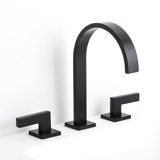 Devon Line2 Bathroom Faucet - Widespread - 8" Brass