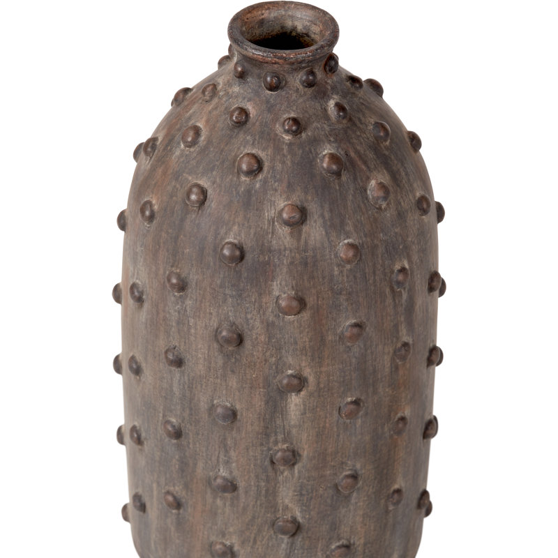Handmade Stoneware Table Vase, Brown