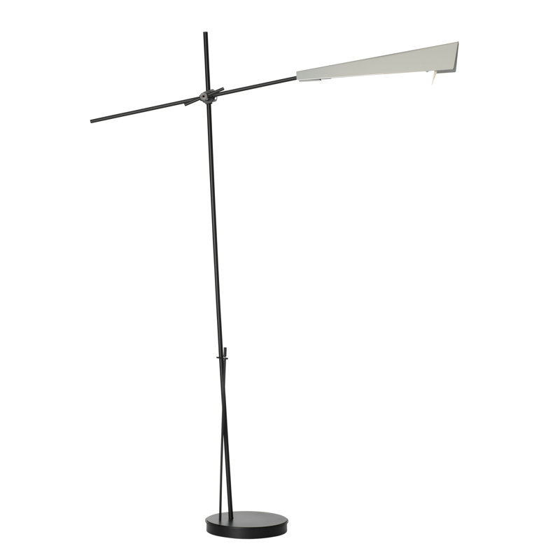 Vertex Floor Lamp, Natural Iron, Soft Gold