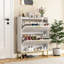 Armoire de rangement pour chaussures 20 paires avec tablettes réglables