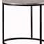 Table basse grise et gris métallique