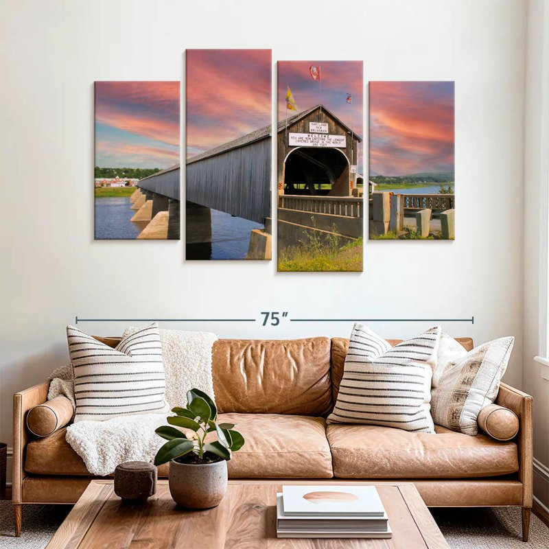Lilie Hartland Covered Bridge, 42" H x 68" W