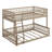 Full XL Over Queen Bunk Bed With Ladder A, Wood Bunk Bed With Safety Guardrails-759710238