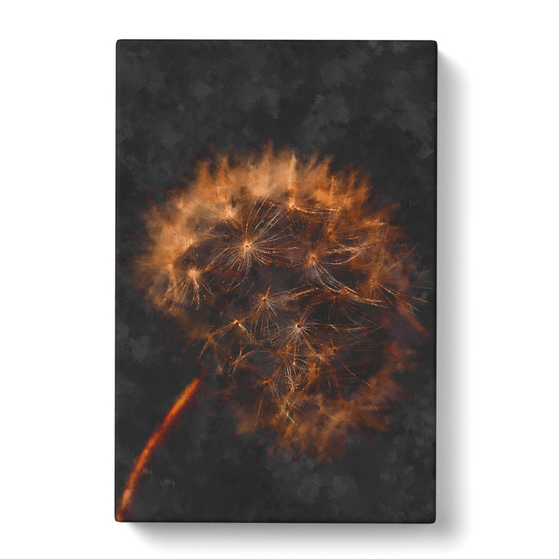 Dandelion Puff - Wrapped Canvas Painting, 50cm H x 35cm W x 3cm D