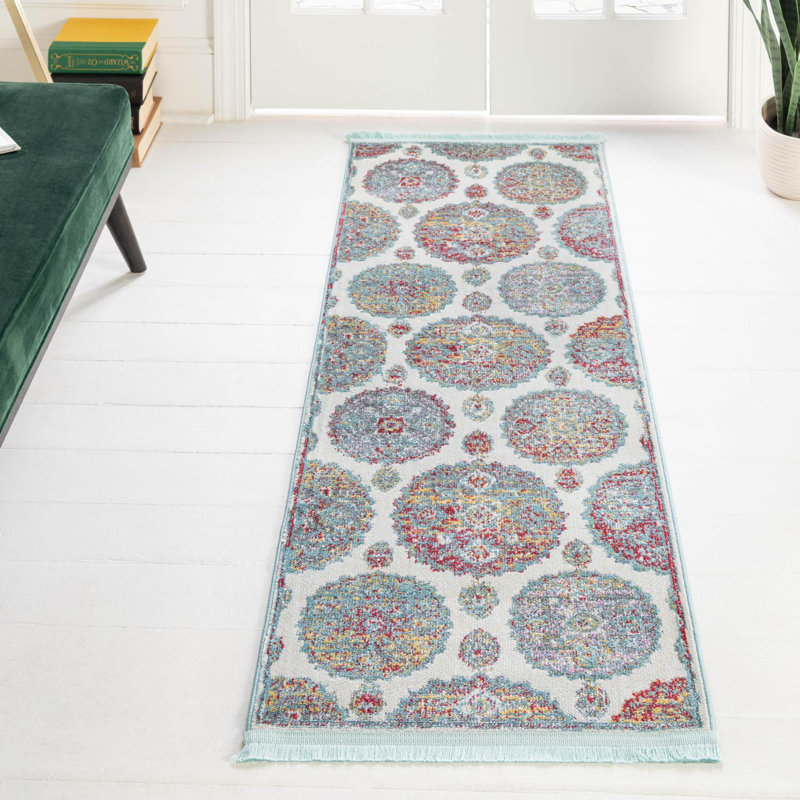 Floral Indoor Rug, Runner 2'7" x 12'