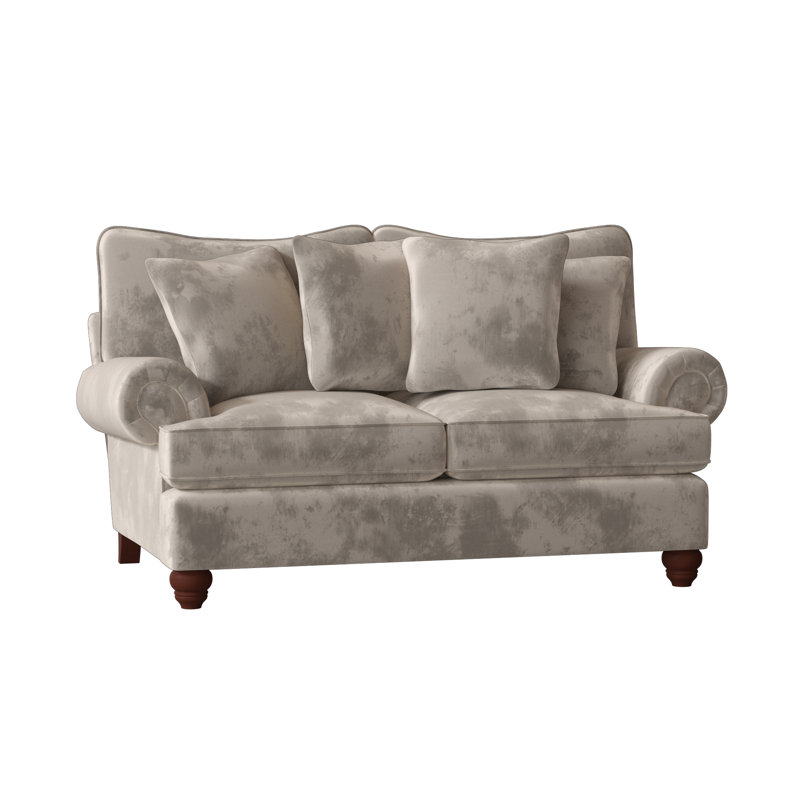 Woodburn Upholstered 74'' Loveseat, Aberdeen 9 Brown Velvet, Manhattan, No