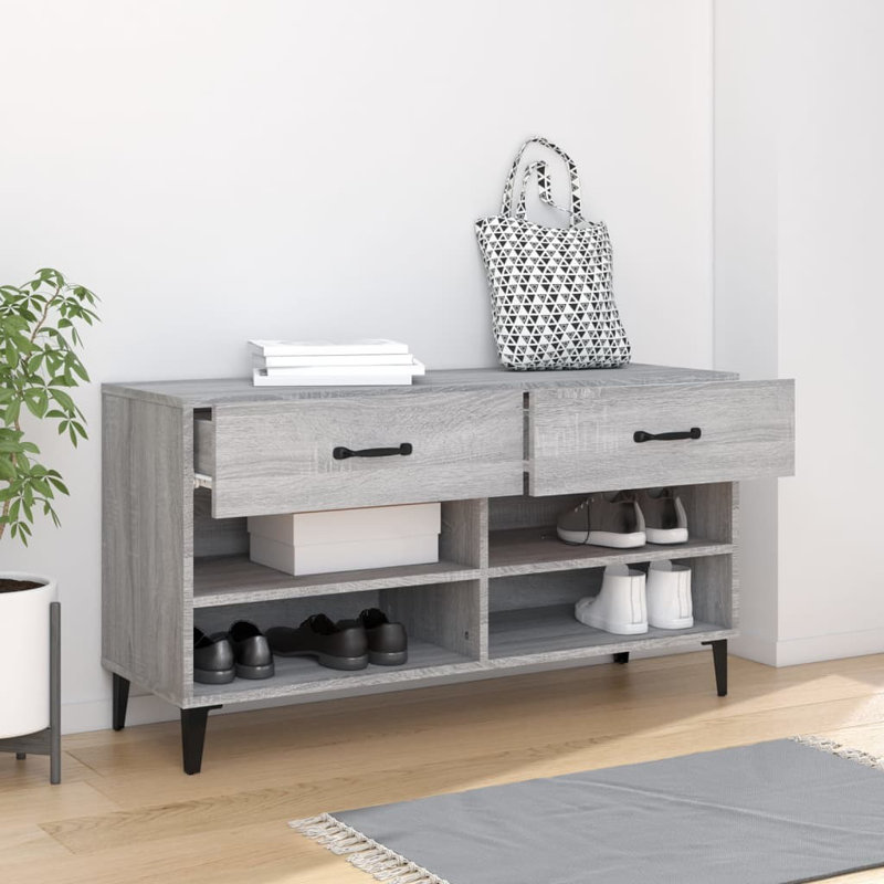 8 Pair Shoe Storage, Grey