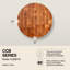 BoosBlock® Chinese Chopping Block 3" End Grain Maple Non-Reversible Round Block-500994-98703427
