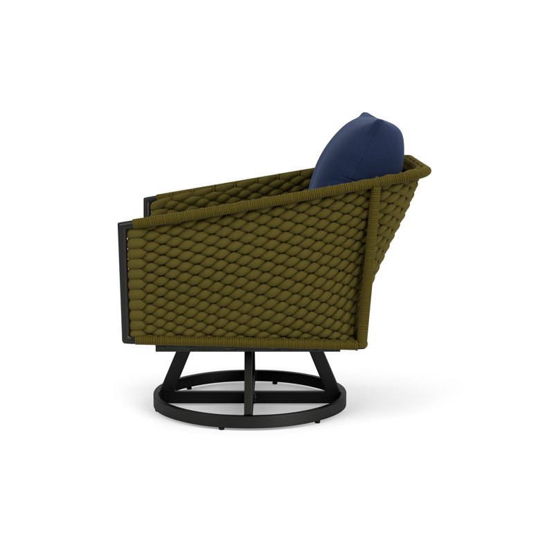 Escape Outdoor Swivel Lounge Chair, Beach Navy