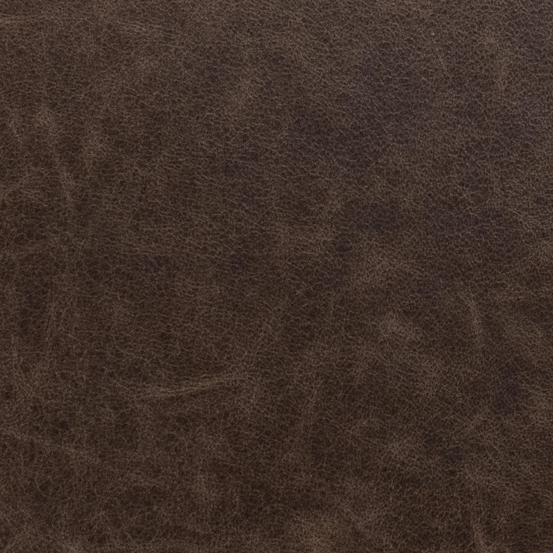 Clair Leather Cocktail Coffee Table, Dark Brown