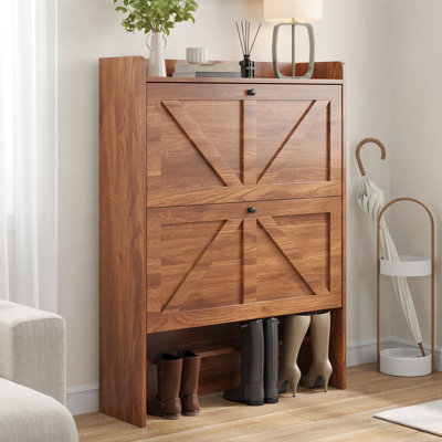 16 Pair Shoe Storage Cabinet