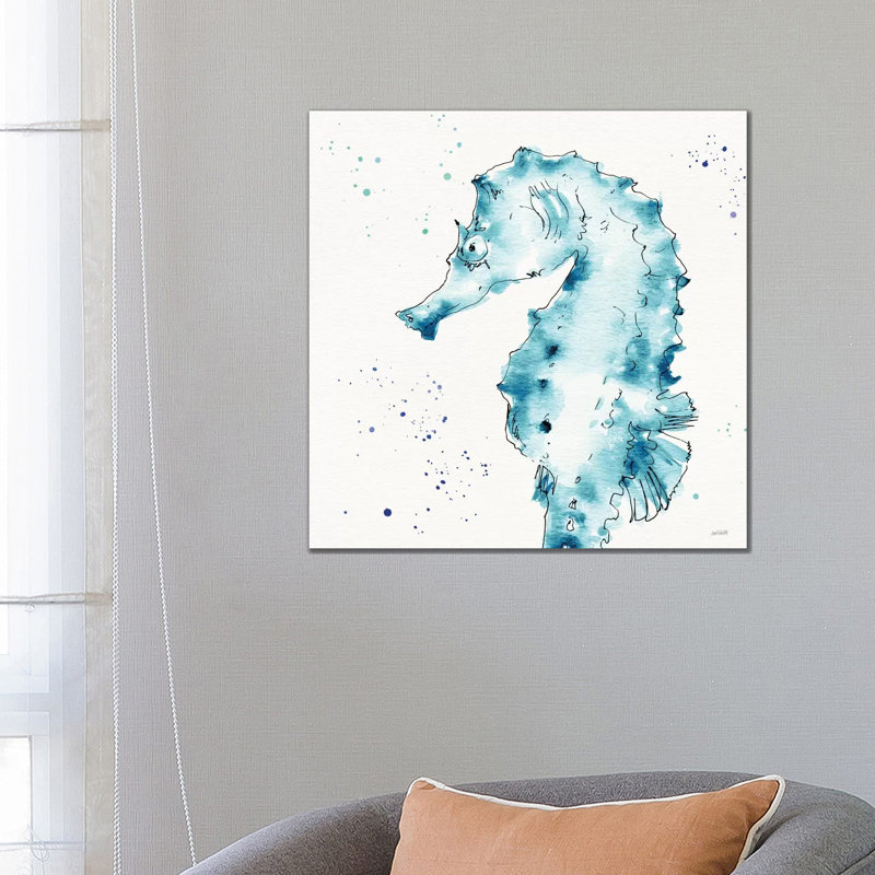 Deep Sea XI Teal by Anne Tavoletti - Wrapped Canvas Gallery-Wrapped Canvas Giclée, 66.04cm H x 66.04cm W x 1.905cm D
