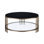 Table basse ronde avec plateau en pierre frittée, finition champagne et tablette à 1 niveau pour un décor contemporain, largeur de 35 pouces, profondeur, tablette supérieure à 16 hauteurs, dimensions, intérieur de produits de 53 livres
