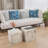 2 Pieces Cube End Table Set