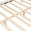 Grand lit blanc en bois massif, capacité de poids de 600 lb, compatible avec les matelas de 8 à 10 po, structure de lit à profil bas pour environnement de détente, capacité, compatibilité, style contemporain, design spacieux