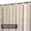 Rideau de douche transparent transparent, rideaux de douche pour la salle de bain avec 12 crochets-129432009