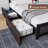 Industrial Platform Bed Frame With 4 Storage Drawers And Charge Station-1110589060-1082976035