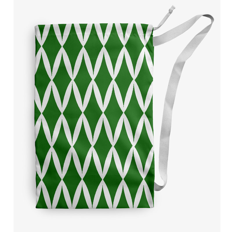 Fabric Laundry Bag with Handles, Small (29" H x 18" W), Green