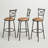 Basche Swivel Adjustable Height Bar Stool