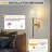 Mercer41 1-Light Dimmable LED Wallchiere, RGB Colored Wall Sconce (Set of 2 & Included Bulb)
