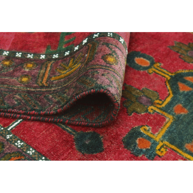 Khrystopher Distressed Gisou Rust Rug