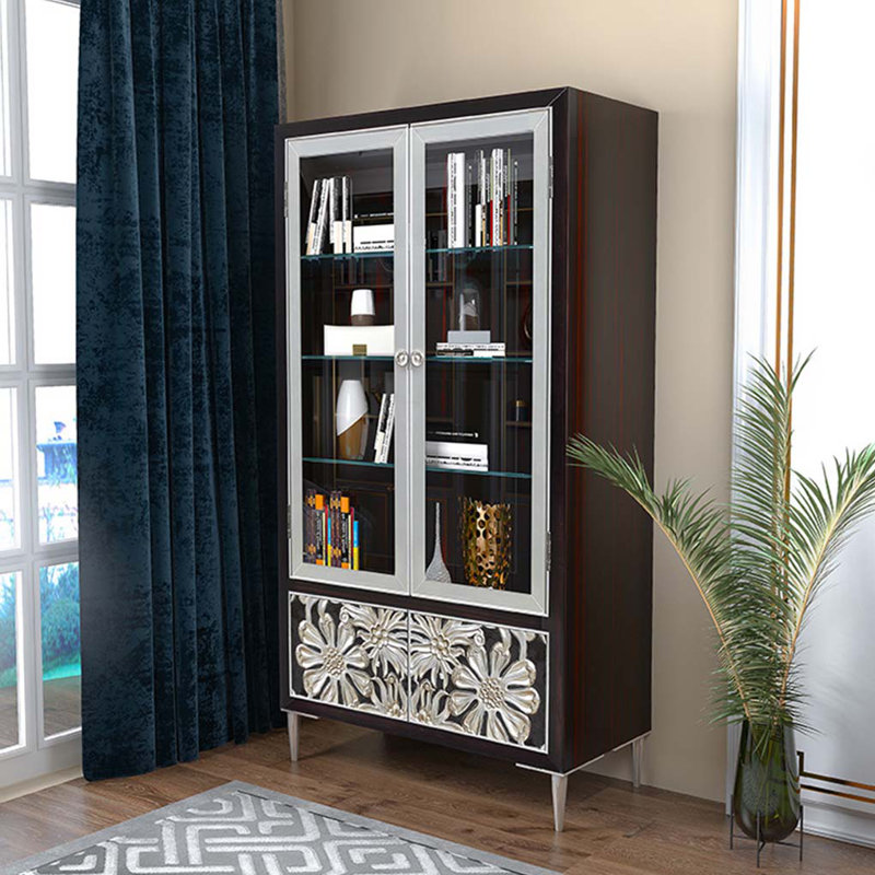 Vitrine lumineuse avec porte en verre