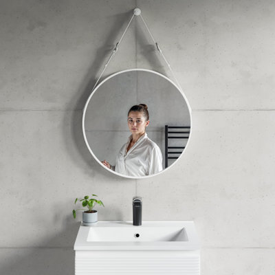 Trombly Metal Flat Wall Mirror