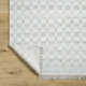 Lavande Geometric Wool Area Rug in Gray/Ivory