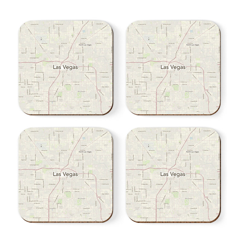 Sous-verre carte des États-Unis, Las Vegas