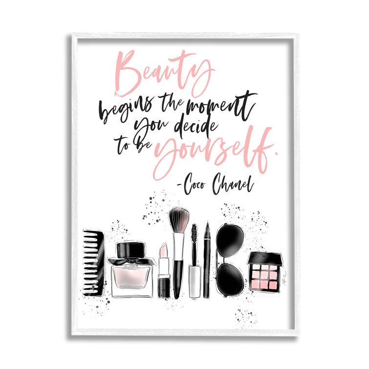 Stupell Industries Makeup Brushes Glam Tools Canvas Wall Art, Design by Alison Petrie