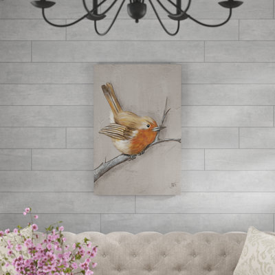 «Winter Bird II», peinture sur toile