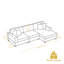 Canapé modulaire en velours côtelé 3 pièces Milbrey-439441752-439441759