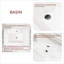 Meuble-lavabo mural flottant 30 po avec lavabo en céramique, tiroir à grain de bois cannelé et tablette ouverte, rangement à fermeture en douceur, blanc et chêne