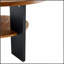 Ensemble de 2 tables basses et tables d'appoint rondes avec rangement, en PVC thermoformé, idéal pour une décoration moderne et industrielle.