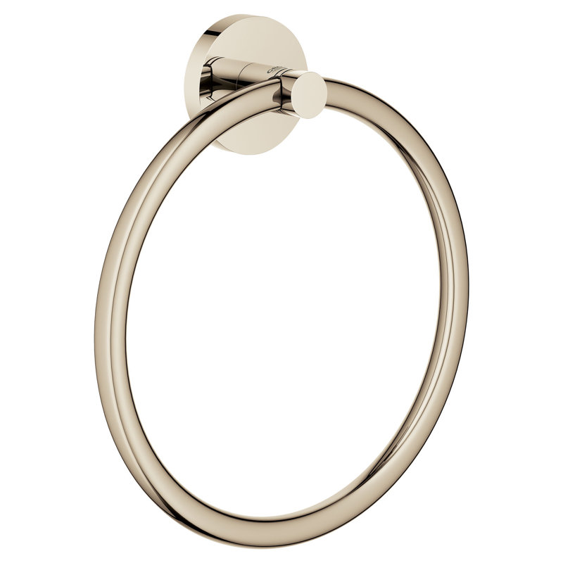 ESSENTIAL 8" Towel Ring, Polished Nickel