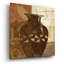 «Ethnic Vase 4» par Alonzo Saunders, art mural en verre acrylique, 12 po x 12 po