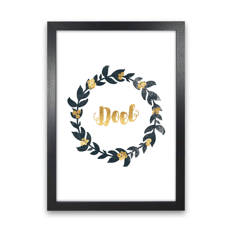 Noel No 2 - Print, Black Framed, 88cm H x 64cm W x 3cm D
