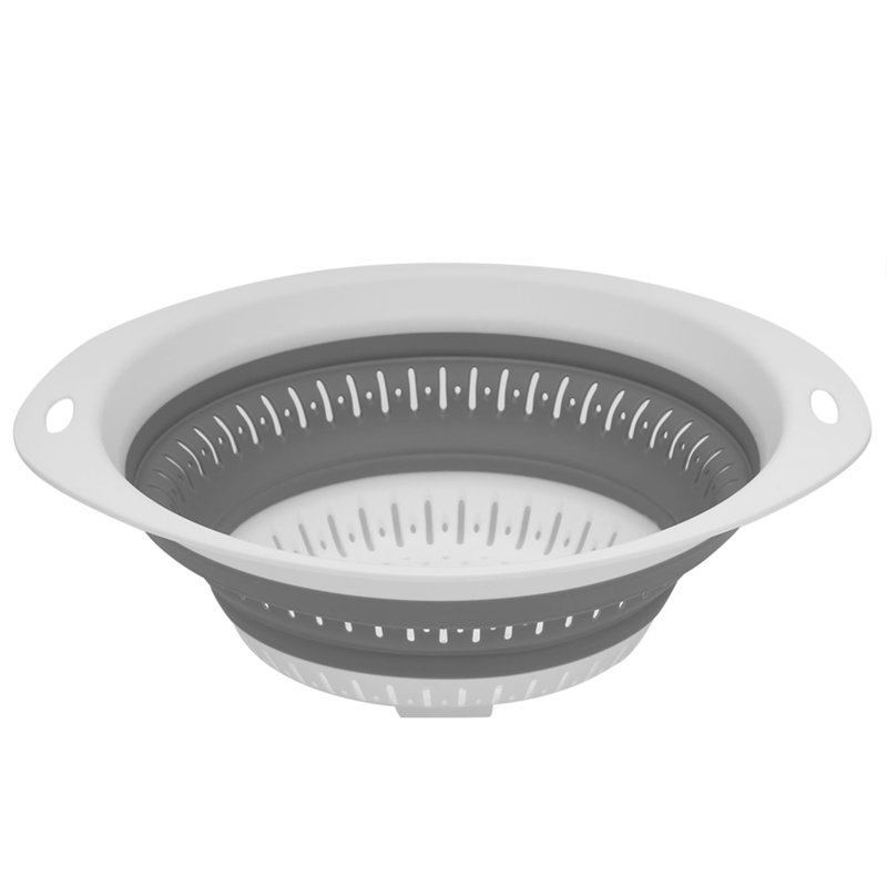 Home Basics Plastic Colander, 4" H x 9.50" W x 12.25" D