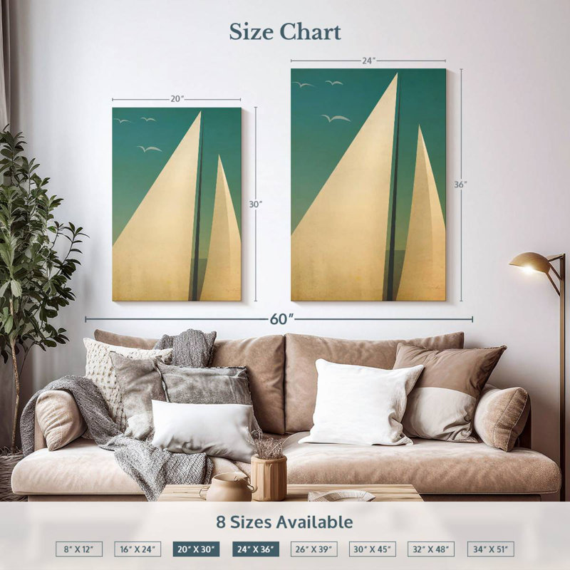 Aletra Sails I, 36" H x 24" W