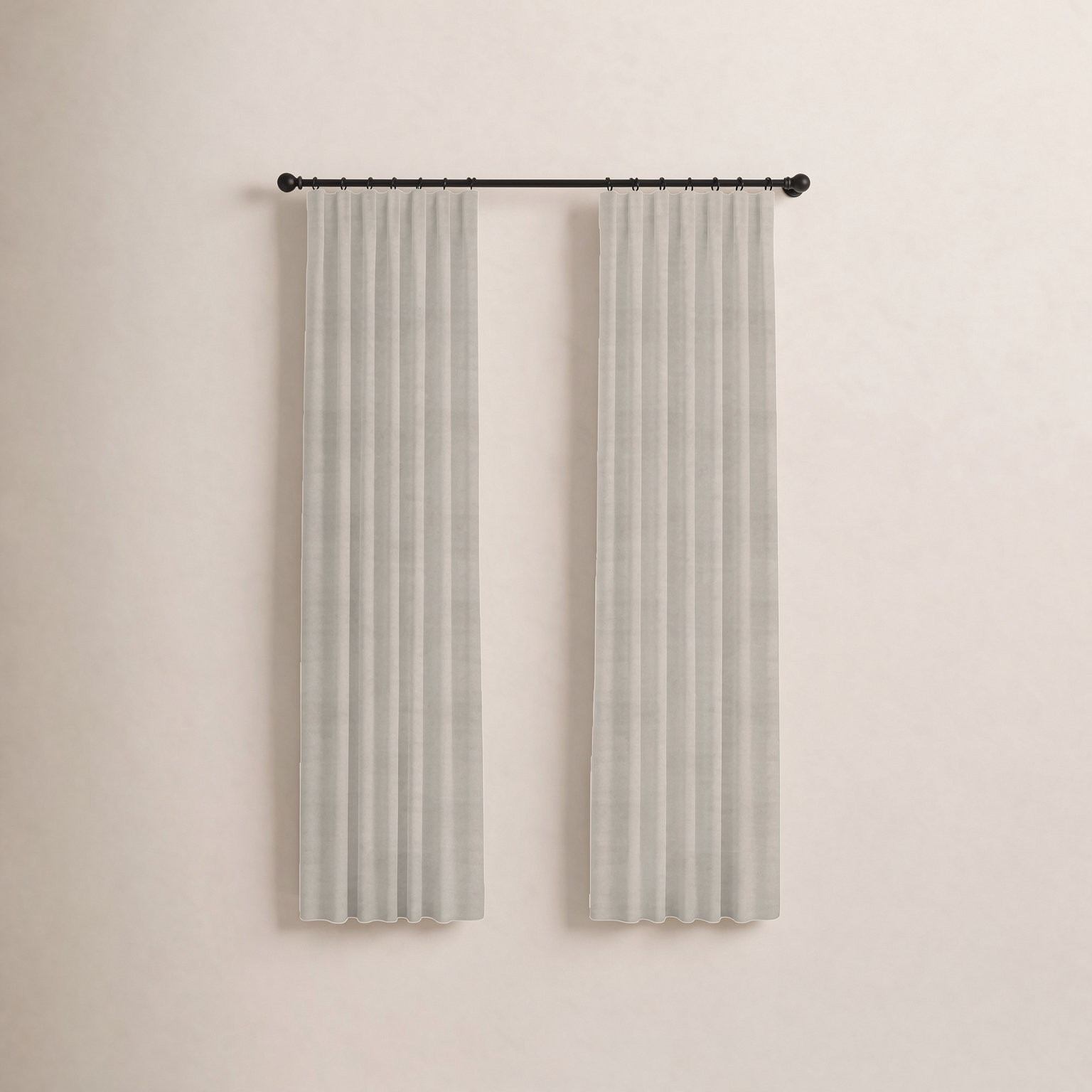 Westmere Linen Curtain in Natural, Inverted Pleat, Single, 33" W x 132" L