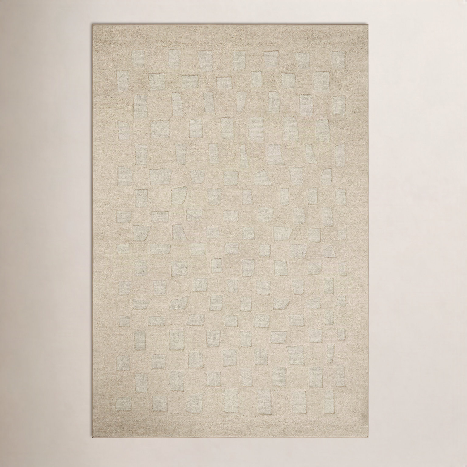 Leanne Ford x Loloi Craven Oatmeal / Dove Area Rug, Rectangle 3'6" x 5'6"
