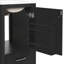 Meuble-lavabo de salle de bain avec lavabo en céramique et tablette de porte-2039742364