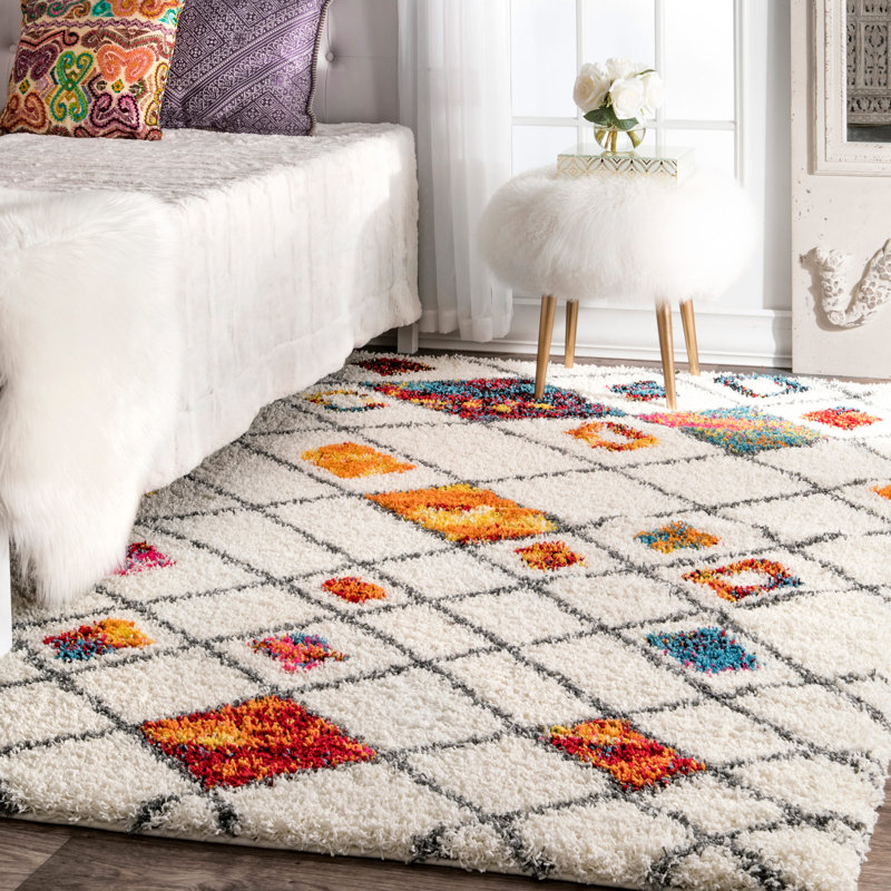 Moroccan Indoor Rug, Rectangle 5'3" x 7'6"